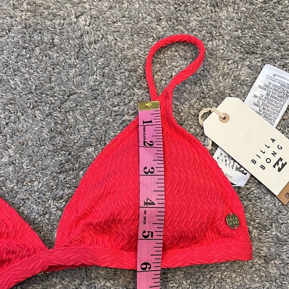 Billabong | NWT Chasing Tides Ceci Triangle Bikini Top in Fuego - Picture 8 of 12